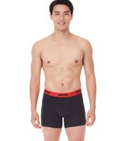 Pack of 7 LEVI`S men's boxer shorts, cotton underwear with colored accents on the waistband in a gift box 701225625 001 Black/Green/Blue/Red