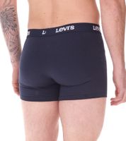 Lot de 7 boxers en coton pour homme LEVI`S avec accents colorés sur la ceinture dans un coffret cadeau 701225625 002 Bleu/Blanc Lot de 7 boxers en coton pour homme LEVI`S avec accents colorés sur la ceinture dans un coffret cadeau 701225625 002 Bleu/Blanc