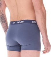 Lot de 7 boxers en coton pour homme LEVI`S avec accents colorés sur la ceinture dans un coffret cadeau 701225625 002 Bleu/Blanc Lot de 7 boxers en coton pour homme LEVI`S avec accents colorés sur la ceinture dans un coffret cadeau 701225625 002 Bleu/Blanc