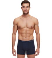 Lot de 7 boxers en coton pour homme LEVI'S avec accents colorés sur la ceinture dans un coffret cadeau 701225625 Noir ou Bleu