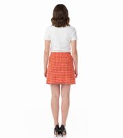 Aniston CASUAL Damen Rock Mini-Rock Kariert Schlupfrock 33158658 Orange/Pink