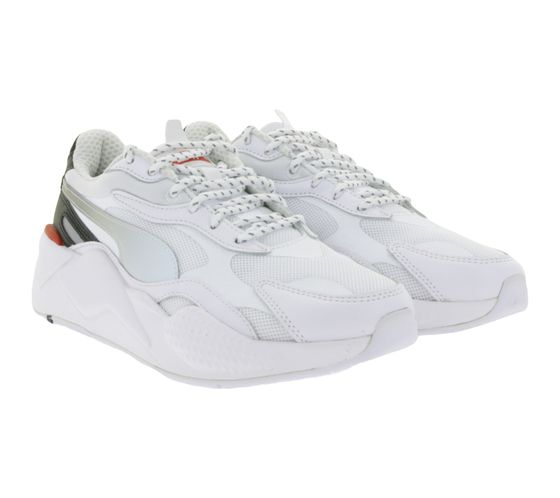 PUMA X Ferrari Race RS-X Alltags-Sneaker Freizeit-Schuhe Schnür-Schuhe Motorsport 306628 02 Weiß/Schwarz/Rot