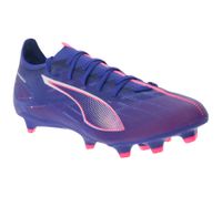 PUMA ULTRA 5 PLAY Match FG/AG Fußball-Schuhe mit SPEEDSYSTEM-Außensohle Trainings-Schuhe mit FastTrax-Stollendesign Sport-Schuhe Schnür-Schuhe Fitness-Zubehör 107687 01 Lila/Pink/Blau