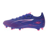 PUMA ULTRA 5 PLAY Match FG/AG Fußball-Schuhe mit SPEEDSYSTEM-Außensohle Trainings-Schuhe mit FastTrax-Stollendesign Sport-Schuhe Schnür-Schuhe Fitness-Zubehör 107687 01 Lila/Pink/Blau