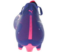PUMA ULTRA 5 PLAY Match FG/AG Fußball-Schuhe mit SPEEDSYSTEM-Außensohle Trainings-Schuhe mit FastTrax-Stollendesign Sport-Schuhe Schnür-Schuhe Fitness-Zubehör 107687 01 Lila/Pink/Blau