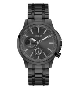 GUESS Spec Men's Multifunction Watch with Water Resistance 5 ATM Quartz Watch 44mm Stainless Steel Watch GW0490G3 Black