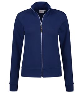 SANTINO Anna women's sweat jacket with cotton content, thin transitional jacket 280 gr/m2 navy