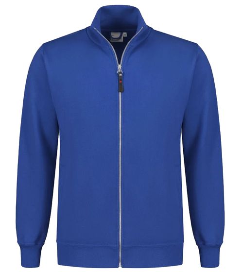 SANTINO Onno men's sweat jacket with cotton content, thin transitional jacket 280 gr/m2 blue