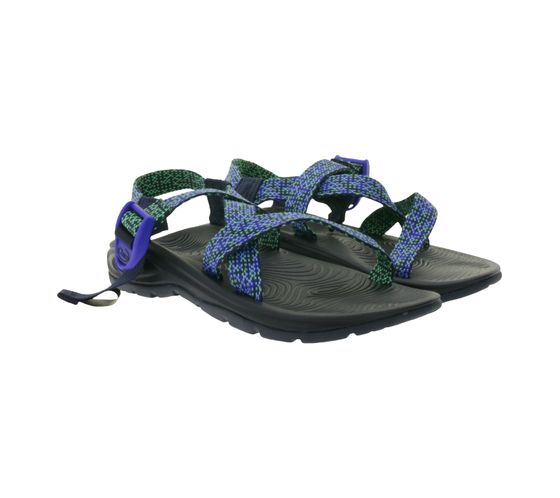 Chaco ZVOLV Damen Trekking-Sandalette mit zertifiziertem LUVSEAT-Fußbett Sandale J107048 Blau/Grün