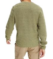 Herren Strick-Pullover mit Struktur-Muster nachhaltiger Rundhals-Sweater meliert Große Größen 978714 Oliv-Grün Herren Strick-Pullover mit Struktur-Muster nachhaltiger Rundhals-Sweater meliert Große Größen 978714 Oliv-Grün