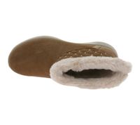 Bottines à enfiler mains libres SKECHERS On-The-Go Joy-Cozy Shimmer pour femmes avec mousse à mémoire de forme refroidie par air Chaussures d'hiver à enfiler avec Scotchgard 144816 Noir ou marron