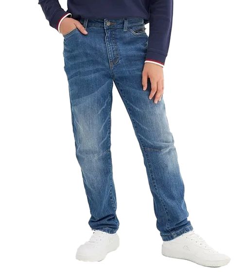 Kinder Jeans-Hose für Jungen Thermojeans Baumwoll-Hose Freizeit-Jeans Slim-Fit 934136 Blau