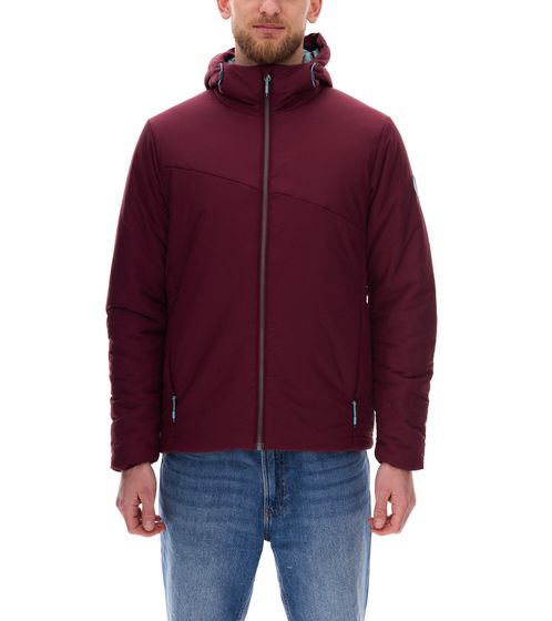 TERNUA Mannun men's insulation jacket sustainable winter jacket with Microshell and Thermashell 1643643-3483 Bordeaux-Red