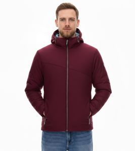 TERNUA Mannun men's insulation jacket sustainable winter jacket with Microshell and Thermashell 1643643-3483 Bordeaux-Red