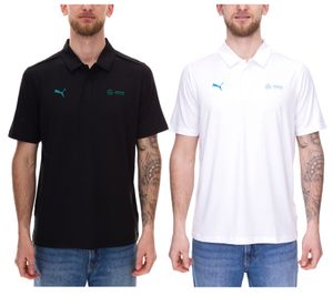 PUMA X Mercedes-Benz AMG Petronas F1 MAPF1 LS Men's Polo Shirt Short Sleeve Shirt 621134 White or Black PUMA X Mercedes-Benz AMG Petronas F1 MAPF1 LS Men's Polo Shirt Short Sleeve Shirt 621134 White or Black