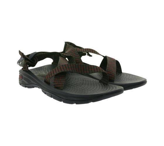 Chaco ZVOLV Men's Trekking Sandal with Certified LUVSEAT Footbed Sandal J106589 Brown/Red