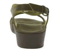 Sandalias de piel auténtica para mujer OluKai Nana con tacón de cuña, zapatos de verano 20323-SASA marrón