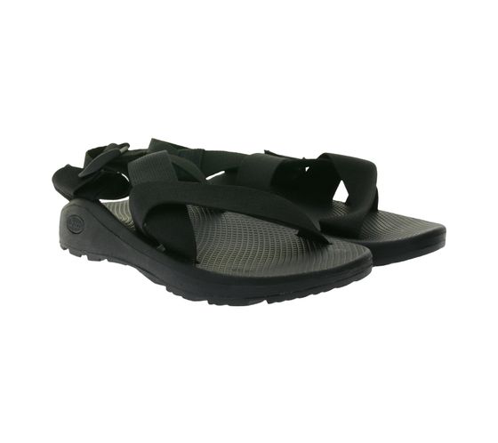 Chaco Mega Z Cloud men's trekking sandals with certified LUVSEAT footbed and ChacoGrip sole J106635 black