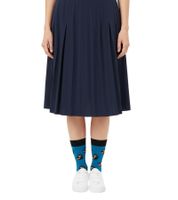 6 Paar Moustard Baumwoll-Socken mit tierischen, blumigen und Retro-Prints gemusterte lange Strümpfe Grau/Grün/Blau/Rosa/Gelb