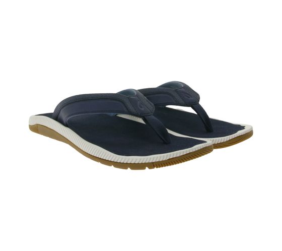 OluKai Kukulu men's toe separator with wet-grip outsole bathing slippers with wet-grip sole 10519-DEDE blue