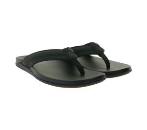 OluKai Maha Herren Zehentrenner mit Wet-Grip-Laufsohle Bade-Latschen Freizeit-Schuhe 10518-4040 Schwarz