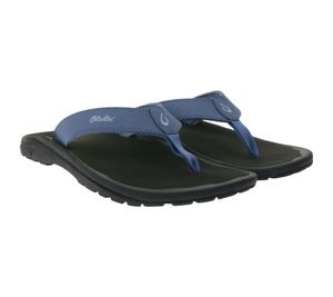 OluKai Ohana men's toe separator with soft footbed bathing slippers leisure shoes 10110-VN40 blue