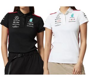 Mercedes-Benz AMG Petronas F1 MAPF1 RP women's polo shirt with team and sponsor logos short-sleeved shirt polo shirt 701223407 in black or white