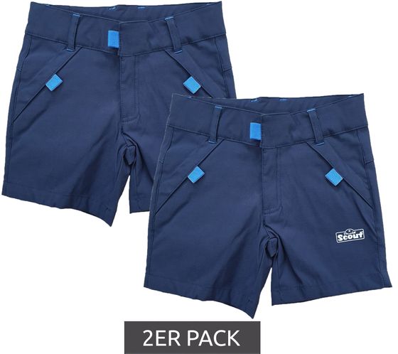 Pack of 2 Scout children's shorts with Bionic Finish Eco shorts 43099550 blue