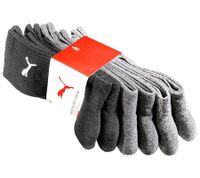 18 Paar PUMA Sport-Strümpfe mit gepolsterten Fußbereich Tennissocken atmungsaktive Socken extra weicher Bund 701224759 in Schwarz/Anthrazit/Grau meliert oder Schwarz/Anthrazit