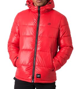 Sixth June men's winter jacket fashionable puffer jacket shiny outdoor jacket M3814SOW red