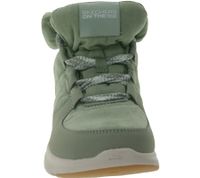 SKECHERS Damen Glacial Ultra Trend Up Ankle-Boots mit Ultra Go-Dämpfung Winter-Schuhe mit Air Cooled-Goga Mat 144194 Türkis/Blau oder Oliv-Grün SKECHERS Damen Glacial Ultra Trend Up Ankle-Boots mit Ultra Go-Dämpfung Winter-Schuhe mit Air Cooled-Goga Mat 144194 Türkis/Blau oder Oliv-Grün