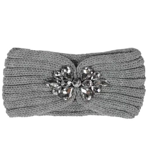 ABOUT YOU knitted headband headgear with decorative stones winter headband accessory AYO2423001 gray