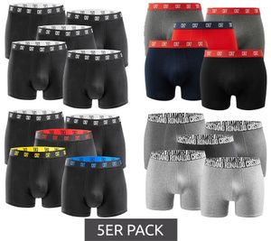 Pack of 5 CR7 CRISTIANO RONALDO Basic Trunk men's boxer shorts breathable cotton underpants underwear 300-8125-49 red/grey/navy/black/multi-coloured