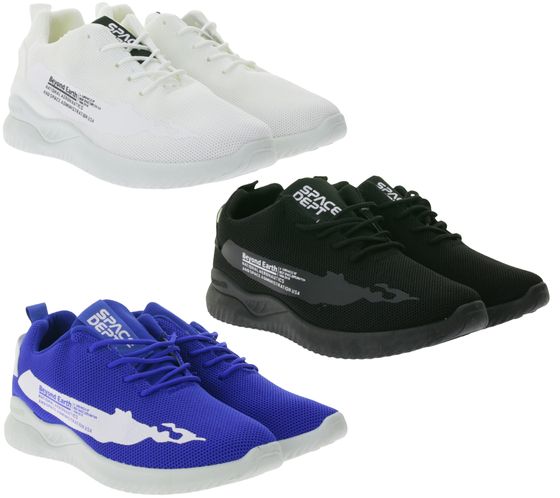 BEYOND THE RAINBOW men's leisure sneakers with NASA lettering, everyday shoes, sneakers GNS-603 blue, white or black