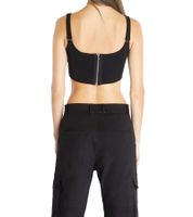 Sixth June Corset Strap Women's Crop Top Stylish Summer Shirt Tank Top W33749KTO Black