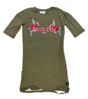 Robe sweat pour femme Sixth June Robe en coton déchiré avec imprimé rose Robe d'été W3177VDR Kaki