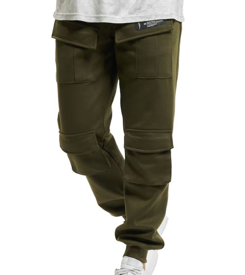 Sixth June Herren Sweat-Jogger mit Cargotaschen Alltags-Hose Jogging-Hose Homewear 22057 Khaki