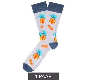 1 paire de chaussettes homme en coton Moustard Elephant Circus avec motifs imprimés all-over chaussettes longues 20SELEPCIRC-M Gris/Bleu 1 paire de chaussettes homme en coton Moustard Elephant Circus avec motifs imprimés all-over chaussettes longues 20SELEPCIRC-M Gris/Bleu
