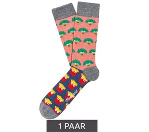 1 paire de chaussettes en coton pour homme avec imprimé intégral de frites et de brocoli Moutarde et frites Chaussettes longues à motifs 18S-BROC Gris/Rose/Jaune 1 paire de chaussettes en coton pour homme avec imprimé intégral de frites et de brocoli Moutarde et frites Chaussettes longues à motifs 18S-BROC Gris/Rose/Jaune