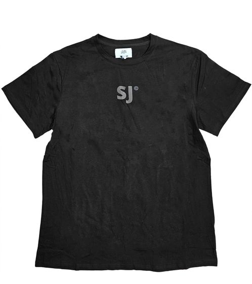 Sixth June Flock men's T-shirt with flock brand abbreviation, round neck shirt, short sleeve shirt 22711 black