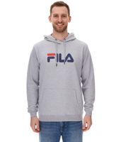 FILA Barumini Sweat à capuche pour homme Pull à capuche en coton Sweat-shirt FAU0068 Noir ou Gris
