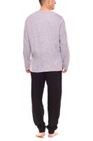 Pijama de Superman, Star Wars o Spiderman de DC Comics, Marvel o Disney con logotipo grande en el pecho en azul/gris/negro