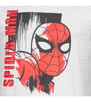 Pijama de Superman, Star Wars o Spiderman de DC Comics, Marvel o Disney con logotipo grande en el pecho en azul/gris/negro