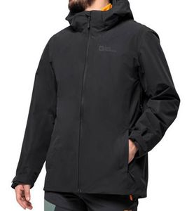 JACK WOLFSKIN Fernblick 2l Jkt Herren Regen-Jacke wind-und wasserabweisende Kapuzen-Jacke 1116371_6000_003 Schwarz