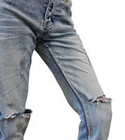 Pantalones vaqueros de hombre Sixth June, pantalones de algodón ajustados, pantalones vaqueros casuales ajustados, pantalones de uso diario M2871HDE azul Pantalones vaqueros de hombre Sixth June, pantalones de algodón ajustados, pantalones vaqueros casuales ajustados, pantalones de uso diario M2871HDE azul