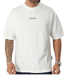 Sixth June Azulejos men's T-shirt with large back print, cotton shirt, round neck shirt 23981 white