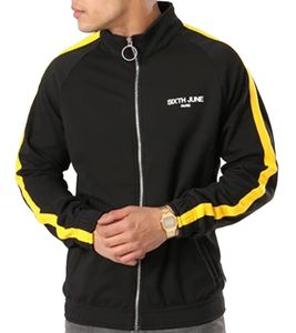 Sixth June men's sweat jacket, spring jacket, transitional jacket, outdoor jacket M3100VJA black/yellow