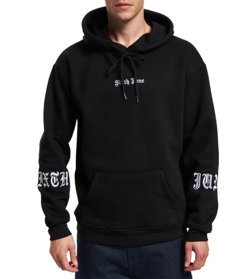 Sixth June Crew Gothic Hoodie Herren Pullover mit Kapuze M23300VSW Schwarz