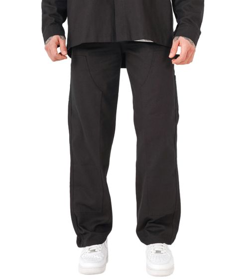 Sixth June men's carpenter's trousers, pocket details, leisure trousers, work trousers M25143CPA black