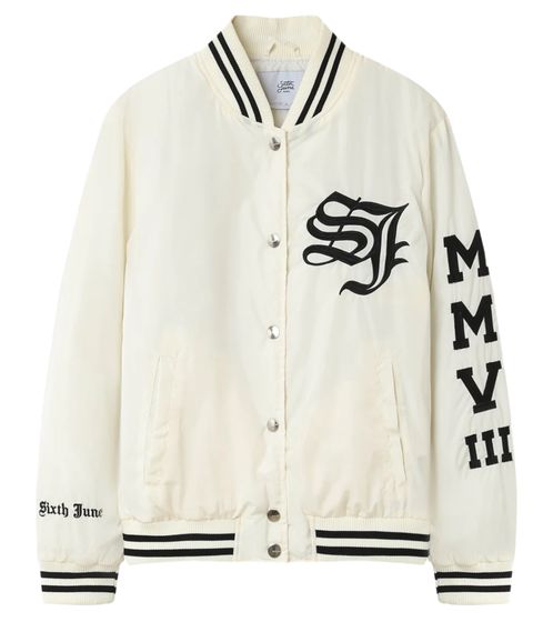 Sixth June women's college jacket, spring jacket, transitional jacket 33652 cream white